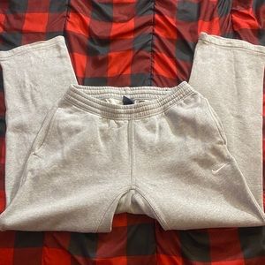 Mens Nike light gray sweatpants